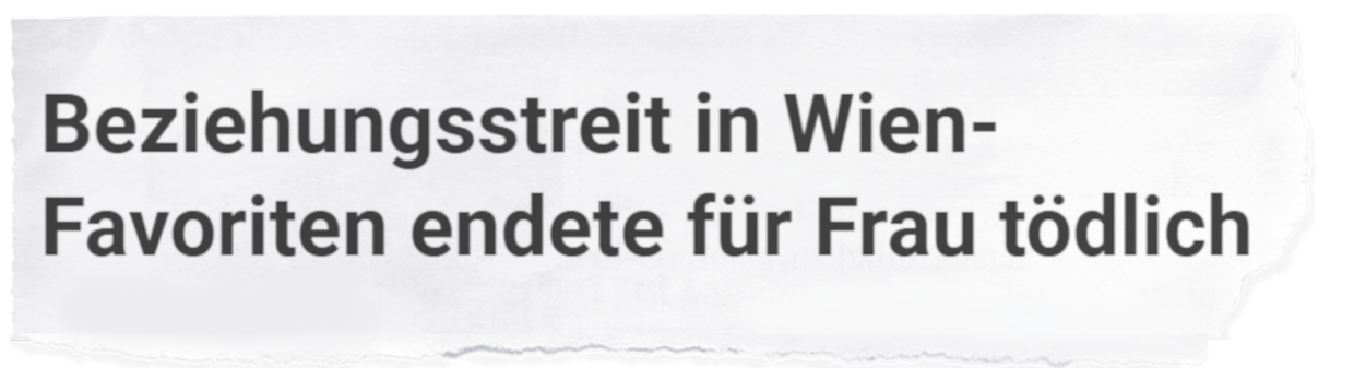 "Beziehungsstreit in Wien-Favoriten endete für Frau tödlich"